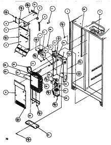Evaporator & Air Handling parts for Amana Side-By-Side Refrigerator SBDT520M-P1164101W from AppliancePartsPros.com
