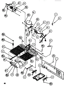 Machine Compartment parts for Amana Side-By-Side Refrigerator SBDT520M-P1164101W from AppliancePartsPros.com