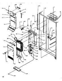 Evaporator & Air Handling parts for Amana Side-By-Side Refrigerator SBDT520NW-P1181102WW from AppliancePartsPros.com