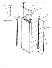 Door & Handle Trim Refrigerator parts for Amana Side-By-Side Refrigerator SBDT520SW-P1185101WW from AppliancePartsPros.com