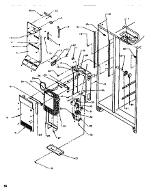 Evaporator & Air Handling parts for Amana Side-By-Side Refrigerator SBDT520SW-P1185101WW from AppliancePartsPros.com