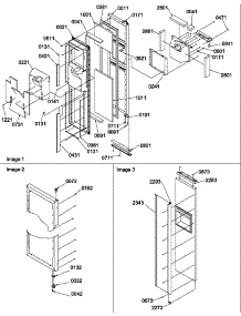 Freezer Door parts for Amana Side-By-Side Refrigerator SBDT520TW-P1308401WW from AppliancePartsPros.com