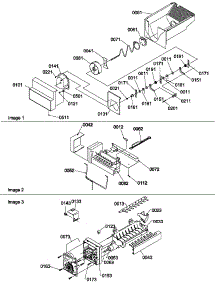 Ice Bucket Auger, Ice Maker, And Ice Maker Parts parts for Amana Side-By-Side Refrigerator SBDX520SW-P1185104WW from AppliancePartsPros.com