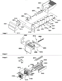 Ice Bucket Auger, Ice Maker, And Ice Maker Parts parts for Amana Side-By-Side Refrigerator SBDX520TW-P1308402WW from AppliancePartsPros.com