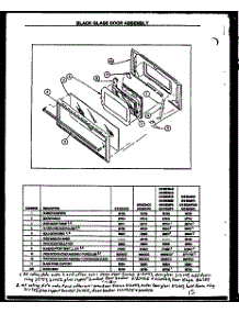 Black Glass Door Assembly (Gbe24cb) (Sbe24cb) (Gbe24cc) (Sbe24cc) (Gbe24fc) (Sbe24fc) (Gbe26ab) (Sbe26ab) (Gbe26cb) (Sbe26cb) (Gbe26dc) (Sbe26dc) (Gbe26fc) (Sbe26fc) (Gbe26fcod) (Sbe26fcod) (Gbe26gc) (Sbe26gc) (Gbe26db) (Sbe26db) (Gbe26eb) (Sbe26eb) (Gbe2 parts for Modern Maid Electric Range SBE22AAOCP from AppliancePartsPros.com