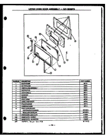Upper Oven Door Assembly (Gbe56fb) (Sbe56fb) parts for Modern Maid Electric Range SBE22AAOPT from AppliancePartsPros.com