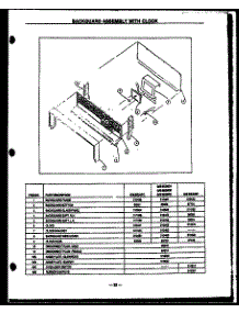 Backguard Assembly With Clock (Gbe24fc) (Sbe24fc) (Gbe26da) (Sbe26da) (Gbe26dc) (Sbe26dc) (Gbe26db) (Sbe26db) parts for Modern Maid Electric Range SBE22AAOPT from AppliancePartsPros.com