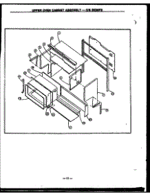Upper Oven Cabinet Assembly (Gbe56fb) (Sbe56fb) parts for Modern Maid Electric Range SBE26AAOCP from AppliancePartsPros.com