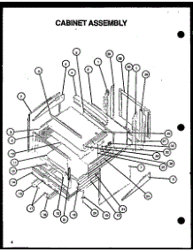 Cabinet Assembly parts for Amana Electric Range SBE56FXL/P1137959NL from AppliancePartsPros.com