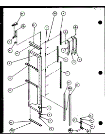Freezer Door (Sxi20j / P7870122w) parts for Amana Side-By-Side Refrigerator SBI20J-P7870125W from AppliancePartsPros.com