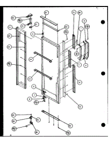 Refrigerator Door (Sxi20j / P7870122w) parts for Amana Side-By-Side Refrigerator SBI20J-P7870125W from AppliancePartsPros.com