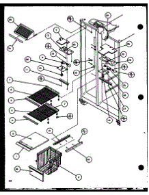 Freezer Shelving And Refrigerator Light (Sbi20j / P7870125w) parts for Amana Side-By-Side Refrigerator SBI20J-P7870125W from AppliancePartsPros.com