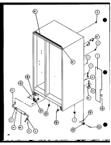 Rollers And Back Unit (Sbi20j / P7870125w) parts for Amana Side-By-Side Refrigerator SBI20J-P7870125W from AppliancePartsPros.com