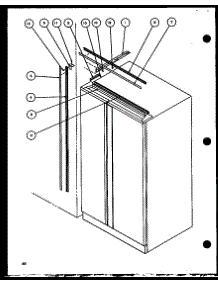 B17 Trim Kit Assembly (Sbi20j / P7870125w) parts for Amana Side-By-Side Refrigerator SBI20J-P7870125W from AppliancePartsPros.com