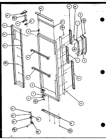 Refrigerator Door (Szi20k / P1102507w) parts for Amana Side-By-Side Refrigerator SBI20K-P1102509W from AppliancePartsPros.com