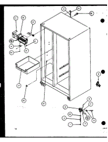 Factor Installed Ice Maker (Szi20k / P1102507w) parts for Amana Side-By-Side Refrigerator SBI20K-P1102509W from AppliancePartsPros.com