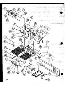 Machinne Compartment (Szi20k / P1102507w) parts for Amana Side-By-Side Refrigerator SBI20K-P1102509W from AppliancePartsPros.com