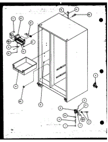 Factory Installed Ice Maker (Sbi20k / P1102509w) parts for Amana Side-By-Side Refrigerator SBI20K-P1102509W from AppliancePartsPros.com