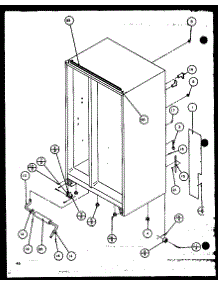 Rollers And Back Unit (Sbi20k / P1102509w) parts for Amana Side-By-Side Refrigerator SBI20K-P1102509W from AppliancePartsPros.com