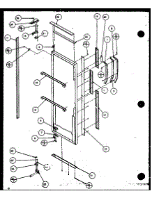 Refrigerator Door (Szi20k / P1117801w) parts for Amana Side-By-Side Refrigerator SBI20K-P1117802W from AppliancePartsPros.com
