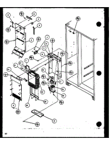Evaporator And Air Handling (Szi20k / P1117801w) parts for Amana Side-By-Side Refrigerator SBI20K-P1117802W from AppliancePartsPros.com