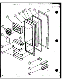 Machine Compartment (Sbi20k / P1117802w) parts for Amana Side-By-Side Refrigerator SBI20K-P1117802W from AppliancePartsPros.com