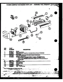 Ice Maker parts for Amana Side-By-Side Refrigerator SBI20K-P1117802W from AppliancePartsPros.com