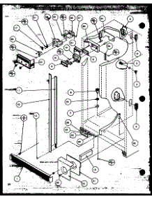 Refrigerator / Freezer Controls And Cabinet Parts (Sbi20mw / P1120102ww) (Sbd20mw / P1120201ww) parts for Amana Side-By-Side Refrigerator SBI20MW-P1120102WW from AppliancePartsPros.com