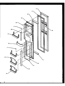 Freezer Door (Sbd20ne / P1162503we) (Sbd20nw / P1162503ww) parts for Amana Side-By-Side Refrigerator SBI20NE-P1162902WE from AppliancePartsPros.com