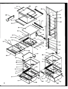Refrigerator Shelving And Drawers (Sbi20ne / P1162902we) (Sbi20nw / P1162902ww) (Sbd20ne / P1162503we) (Sbd20nw / P1162503ww) parts for Amana Side-By-Side Refrigerator SBI20NE-P1162902WE from AppliancePartsPros.com
