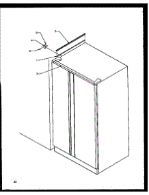 B18 Trim Kit Assembly (B18 / P1107201w) parts for Amana Side-By-Side Refrigerator SBI20NE-P1162902WE from AppliancePartsPros.com