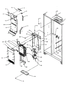 Evaporator & Air Handling parts for Amana Side-By-Side Refrigerator SBI20QE-P1162905WE from AppliancePartsPros.com