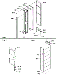 Freezer Door parts for Amana Side-By-Side Refrigerator SBIE20TPSW-P1190704WW from AppliancePartsPros.com