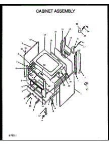 Cabinet Assembly parts for Amana Gas Range SBK26CB/P1142180NW from AppliancePartsPros.com