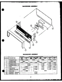 Backguard Assembly (Gbp24fc) (Sbp24fc) (Gbk24fc) (Sbk24fc) (Sbp26cb) (Gbp26cb) (Gbk26cb) (Sbk26cb) (Gbp26db) (Sbp26db) (Gbk26db) (Sbk26db) (Gbp26eb) (Sbp26eb) (Gbk26eb) (Sbk26eb) parts for Amana Gas Range SBK26DA from AppliancePartsPros.com