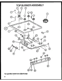 Top Burner Assembly parts for Amana Gas Range SBK26FS0/P1142148NW from AppliancePartsPros.com