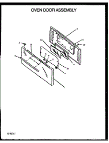 Oven Door Assembly parts for Amana Gas Range SBK29FA/P1142362NL from AppliancePartsPros.com