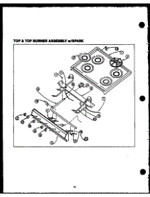 Top And Burner Assembly With Spark (Gbk24fc) (Sbk24fc) (Gbk24aa0pu) (Sbk24aa0pu) parts for Amana Gas Range SBP24AA0PU from AppliancePartsPros.com