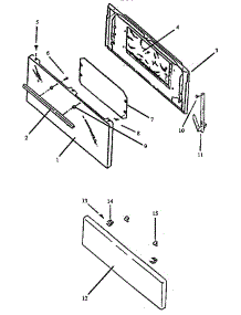 Oven Door / Fixed Panel Parts parts for Amana Gas Range SBP26ZZ-P1142376NL from AppliancePartsPros.com