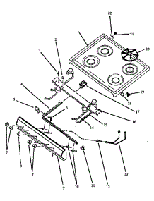 Maintop / Control Panel Parts parts for Amana Gas Range SBP26ZZ-P1142795NL from AppliancePartsPros.com