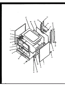 Cabinet Parts parts for Amana Gas Range SBP26ZZW-P1142376NW from AppliancePartsPros.com