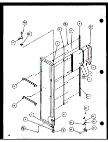 Freezer Door (Sc22h / P7836014w) (Sc25h / P7836004w) parts for Amana Side-By-Side Refrigerator SC19H-P7804504W from AppliancePartsPros.com