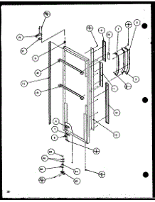 Refrigerator Door (Sc22h / P7836014w) (Sc25h / P7836004w) parts for Amana Side-By-Side Refrigerator SC19H-P7804504W from AppliancePartsPros.com