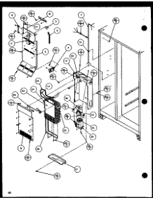 Evaporator And Air Handling (Sc22h / P7836014w) (Sc25h / P7836004w) parts for Amana Side-By-Side Refrigerator SC19H-P7804504W from AppliancePartsPros.com