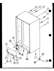 Rollers And Back Unit (Sc22j / P1116001w) (Sc22j / P1116002w) parts for Amana Side-By-Side Refrigerator SC19J-P1116601W from AppliancePartsPros.com