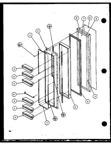 Freezer Door (Sc25j / P1116201w) (Sc25j / P1116202w) (Sc25jp / P1116203w) (Sc25jp / P1116204w) parts for Amana Side-By-Side Refrigerator SC19J-P1116601W from AppliancePartsPros.com
