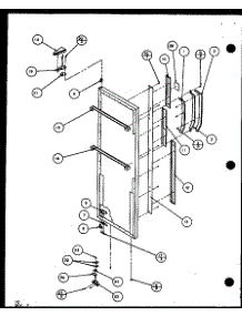 Refrigerator Door (Sc19j / P7804507w) parts for Amana Side-By-Side Refrigerator SC19J-P7804507W from AppliancePartsPros.com