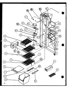 Freezer Shelving And Refrigerator Light (Sc22j / P7870120w) (Sc22j / P1104030w) parts for Amana Side-By-Side Refrigerator SC19J-P7804507W from AppliancePartsPros.com