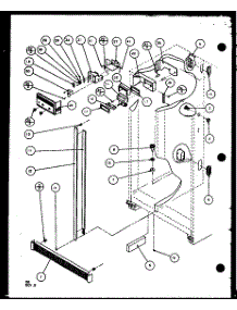 Refrigerator / Freezer Control And Cabinet Parts (Sc22j / P7870120w) (Sc22j / P1104030w) parts for Amana Side-By-Side Refrigerator SC19J-P7804507W from AppliancePartsPros.com