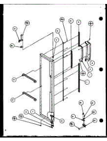 Freezer Door (Sc19h / P7804504w) parts for Amana Side-By-Side Refrigerator SC22H-P7836014W from AppliancePartsPros.com